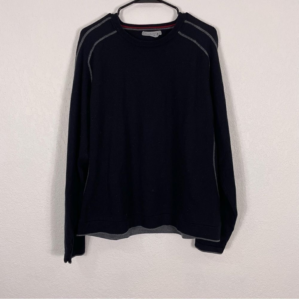 Smartwool Black 100% Merino Wool Crewneck Sweater‎